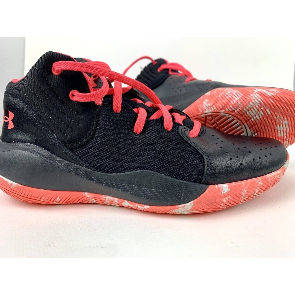 Under Armour Boys Jet 21 3024794-005 Black Basketball Shoes Sneakers Size 6Y